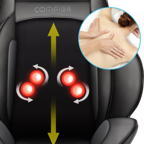 Comfier Shiatsu Neck Back Massager with Heat, Air Compression Massage Chair Pad - Image 8