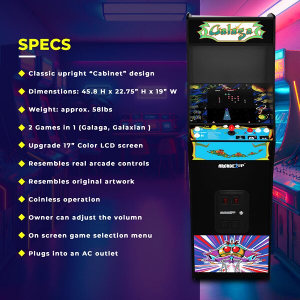 Arcade1Up Machine 5 Foot Tall Stand Up Cabinet - Image 2