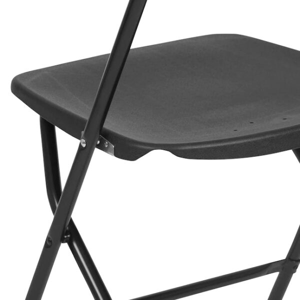 10-Pack Black Standard Folding Chair with Solid Seat (Indoor) - Image 22