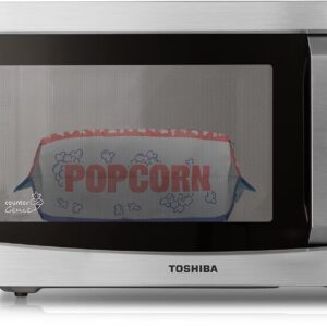TOSHIBA 4-in-1 ML-EC42P(SS) Countertop Microwave Oven, Smart Sensor, Convection, Air Fryer Combo, Mute Function, Position Memory 13.6" Turntable, 1.5 Cu Ft, 1000W, Silver