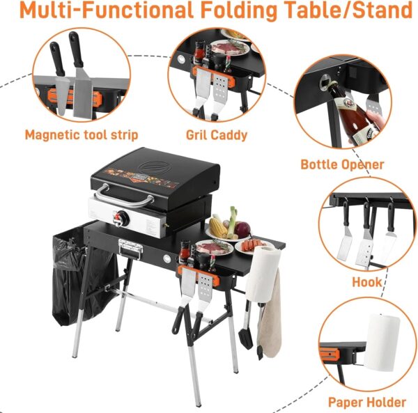 Adjustable Folding Grill Stand for 17�� or 22�� Blackstone Griddles - Image 6