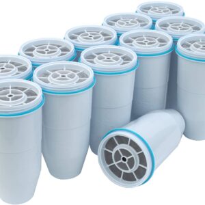 ZeroWater 12-Pack BPA-Free Replacement Water Filters, 5-Stage Ion Exchange, NSF Certified for Lead Removal