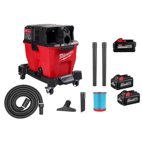 0920-20-48-11-1880-48-11-1862 M18 FUEL 9 Gal. Cordless DUAL-BATTERY Wet/Dry Shop Vacuum w/XC 8.0 Ah Battery High Output 6.0Ah Batteries (2-Pack) - Image 29