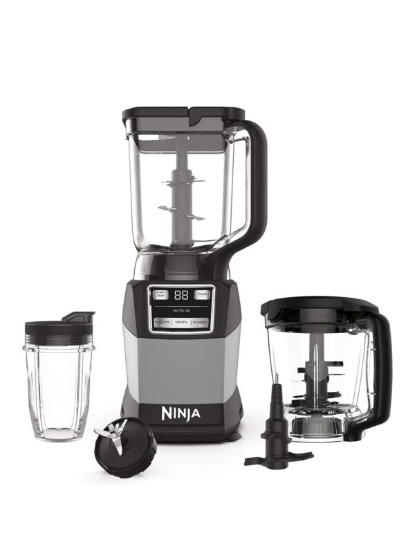 Ninja Compact Kitchen System, 1200W, Auto-iQ, 3-in-1 Blender, Processor & Ice Crusher with 72-oz. Pitcher & 18-oz. Cup, Grey - Image 2