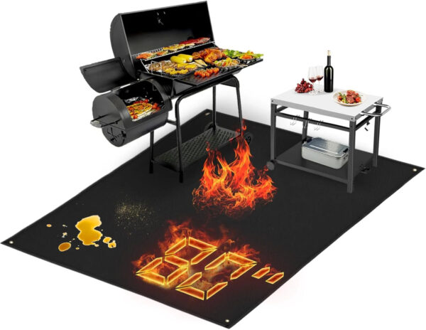 90x48 inch Extra Large Grill Mat for Outdoor Grill, Fireproof Deck Grill Mat - Image 5