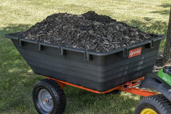 Agri-Fab Inc 45-0553, 1000-Pound, Poly Dump/Swivel Cart, Black/Orange - Image 6