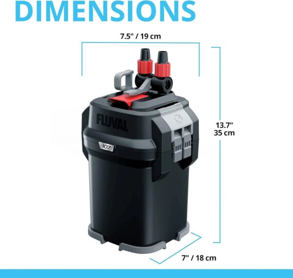 407 Perfomance Canister Filter - for Aquariums Up to 100 Gallons - Aquarium Canister Filter - Image 10
