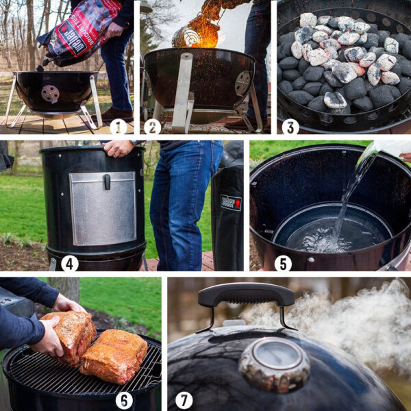 Weber Smokey Mountain Cooker Smoker (18.5 In.) - Image 18