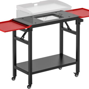 Universal Portable Griddle Table Stand - Foldable BBQ Grill Cart