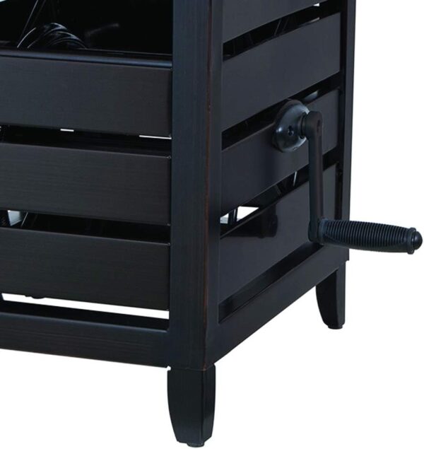 AMES NeverLeak Metal Hose Cabinet, 150-Foot Capacity, Cold-Weather Resistant, Black - Image 4
