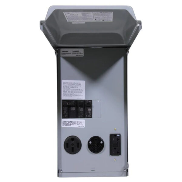 Weatherproof RV Power Panel – 50 Amp & 30 Amp Receptacles, 20 Amp GFCI, NEMA 3R Enclosure - Image 5