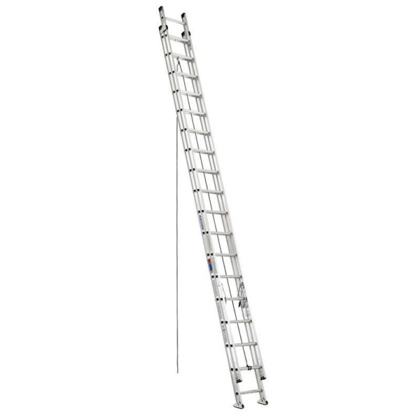 Werner D1536-2 Aluminum Extension Ladder 36 ft, 300 lb Capacity, Heavy-Duty I-Beam Rails