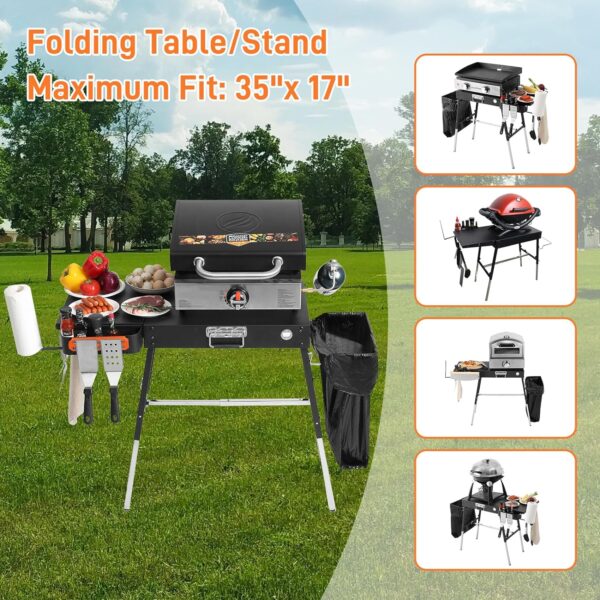 Adjustable Folding Grill Stand for 17�� or 22�� Blackstone Griddles - Image 3