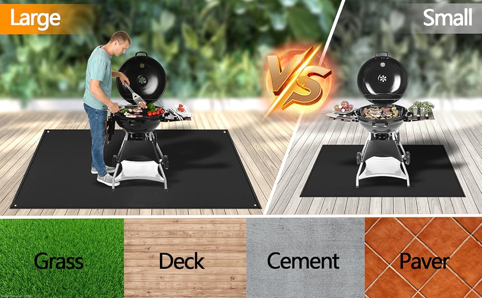 under grill mats for outdoor grill