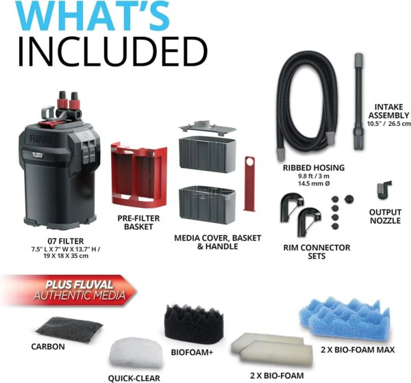 407 Perfomance Canister Filter - for Aquariums Up to 100 Gallons - Aquarium Canister Filter - Image 9