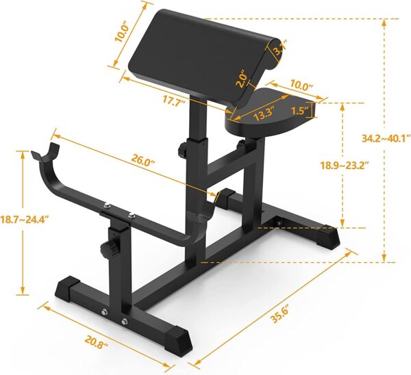 Uboway Adjustable Preacher Strength Training - Image 5