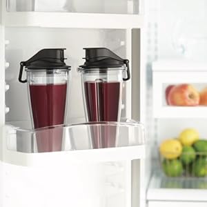 Package includes one 20-ounce blending cup with spill proof lid for travel and one 8-ounce bowl