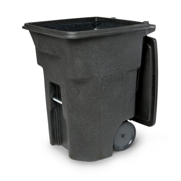 Toter 96 Gallon Trash Can with Smooth Wheels and Lid ; - Image 6